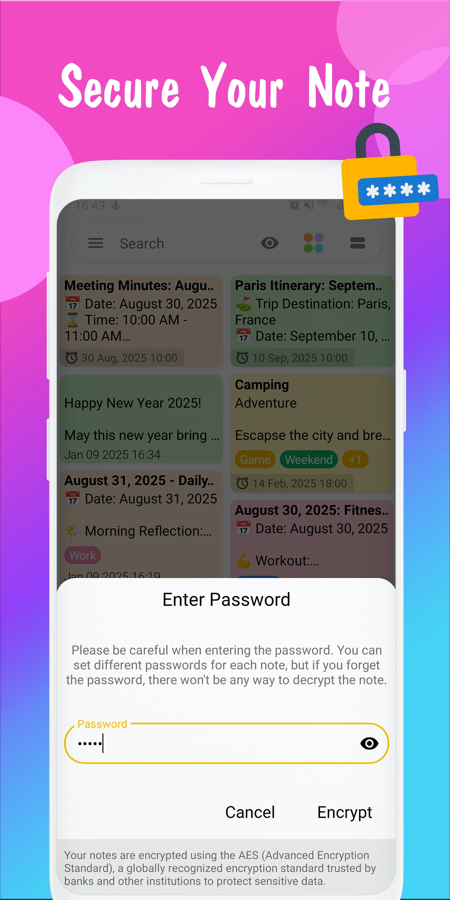 Penta Notes: Notebook, Notepad screenshot